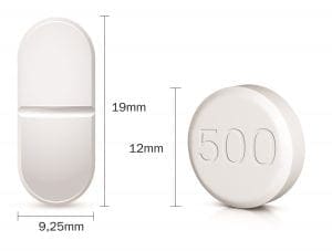 Comprimidos de metformina (Glifage ® XR) mudam de tamanho e ganham formato arredondado