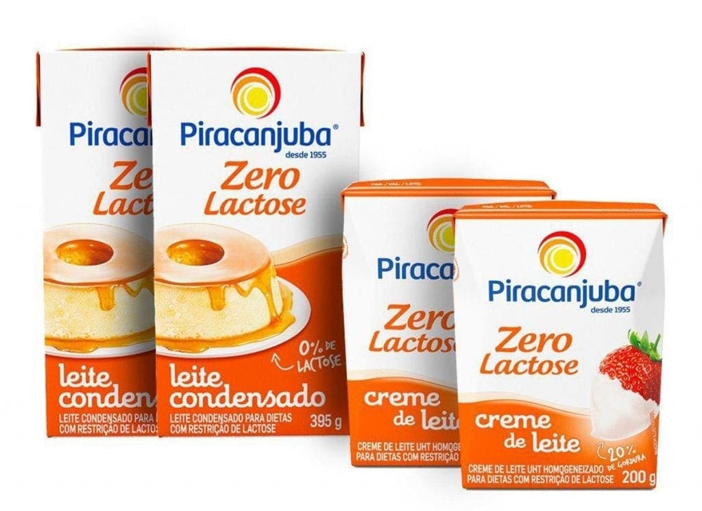 combo piracanjuba zero lactose leite condensado 2x395g creme de leite 2x200g 1500220814