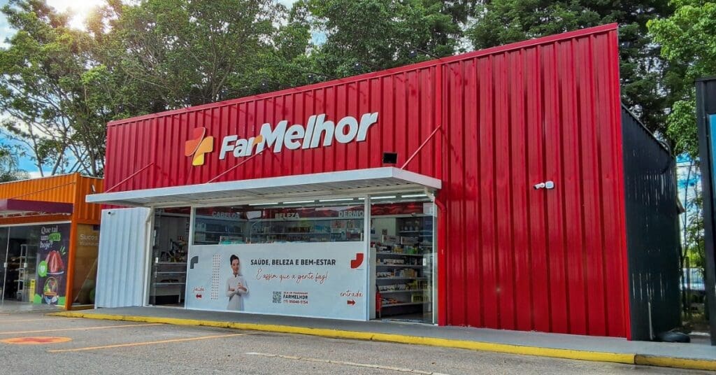 FarMelhor-estreia-modelo-em-contêiner-e -abre-farmácia-em-rodovia